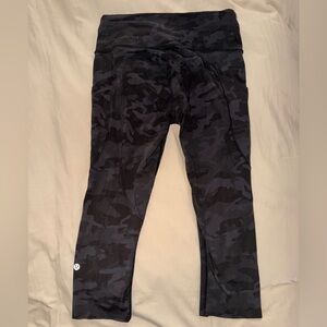 Lululemon Black Camouflage Leggings